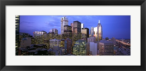 Framed Skyscrapers in a city, Toronto, Ontario, Canada 2011 Print