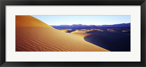 Framed Sunrise at Stovepipe Wells, Death Valley, California Print