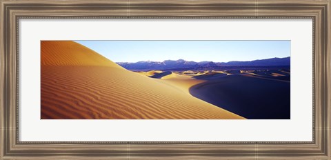 Framed Sunrise at Stovepipe Wells, Death Valley, California Print
