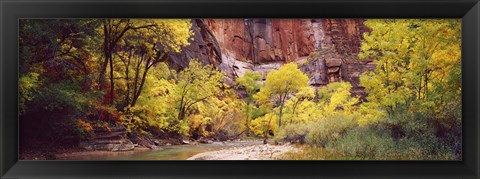 Framed Creek at sunset, Death Valley, California, USA Print