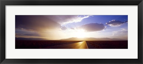 Framed Death Valley National Park at Sunset, California Print