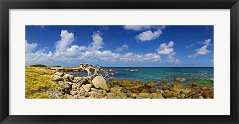 Framed Rocks at the coast, Aruba Print