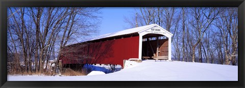 Framed Neet Covered Bridge Parke Co IN USA Print