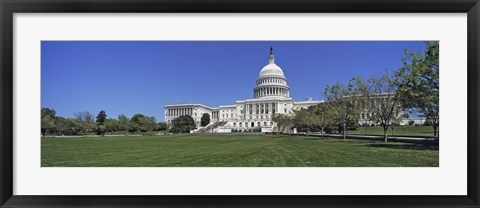 Framed USA, Washington DC, Low angle view of the Capitol Building Print