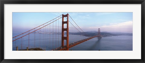 Framed Traffic On A Bridge, Golden Gate Bridge, San Francisco, California, USA Print