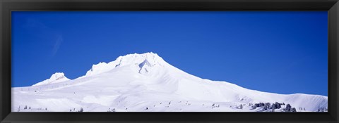 Framed Snowcapped mountains, Mt Hood, Oregon, USA Print