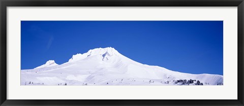 Framed Snowcapped mountains, Mt Hood, Oregon, USA Print