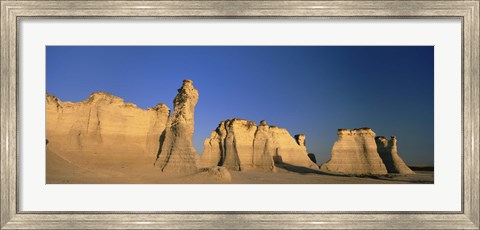 Framed Monument Rocks in Kansas Print