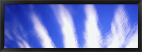 Framed Cloud Stripes on a Blue Sky Print