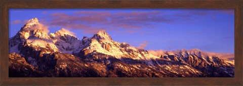 Framed Teton Range Mountains, Grand Teton National Park, Wyoming Print