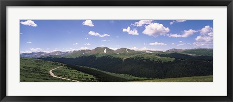 Framed High angle view of a mountain range, Rocky Mountain National Park, Colorado, USA Print