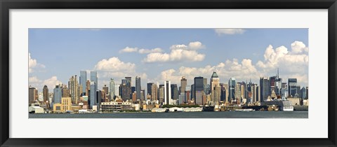 Framed City at the waterfront, New York City, New York State, USA 2010 Print