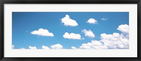 Framed Blue sky and clouds Print