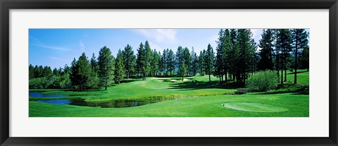 Framed Golf course, Edgewood Tahoe Golf Course, Stateline, Douglas County, Nevada, USA Print