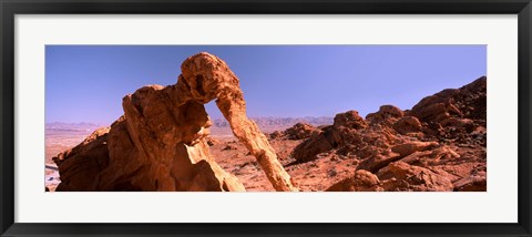 Framed Rock formations, Valley of Fire State Park, Nevada, USA Print