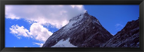 Framed Low angle view of a mountain peak, Mt Matterhorn, Zermatt, Valais Canton, Switzerland Print