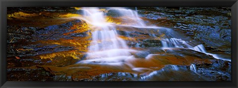 Framed Waterfall, Wentworth Falls, Weeping Rock, New South Wales, Australia Print