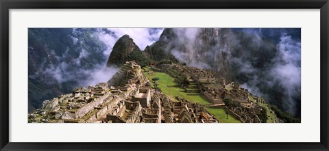 Framed Inca Ruins, Machu Picchu, Peru Print