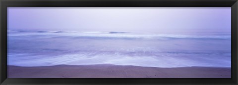 Framed Surf on the beach at dawn, Point Arena, Mendocino County, California, USA Print