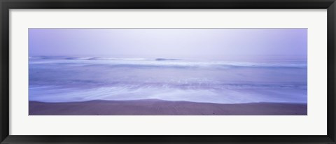 Framed Surf on the beach at dawn, Point Arena, Mendocino County, California, USA Print