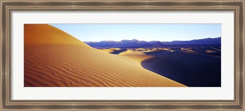 Framed Sunrise at Stovepipe Wells, Death Valley, California Print