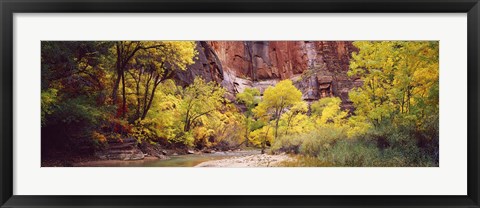 Framed Creek at sunset, Death Valley, California, USA Print