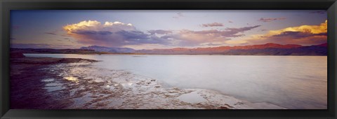 Framed Sunset over Lake Mead, Nevada, USA Print