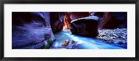 Framed Virgin River at Zion National Park, Utah, USA Print