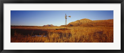 Framed Windmill in a Field, U.S. Route 89, Utah Print