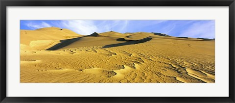 Framed Sand dunes in a desert, Great Sand Dunes National Park, Colorado, USA Print