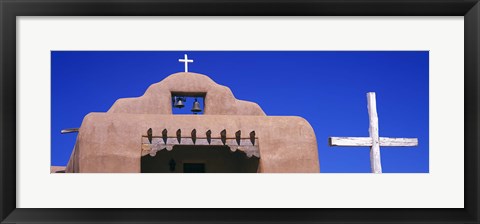 Framed Low angle view of Santo Tomas Church, Santa Rosa De Lima, New Mexico, USA Print