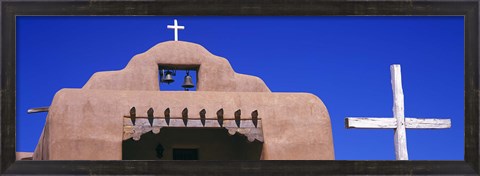 Framed Low angle view of Santo Tomas Church, Santa Rosa De Lima, New Mexico, USA Print