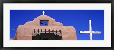 Framed Low angle view of Santo Tomas Church, Santa Rosa De Lima, New Mexico, USA Print