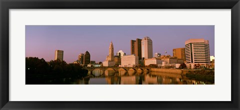 Framed Scioto River Columbus OH Print