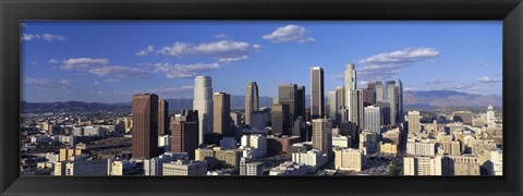 Framed Daylight Skyline, Los Angeles, California, USA Print