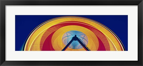 Framed Ferris Wheel at Rose Festival Carnival Portland OR USA Print