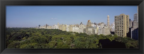 Framed High Angle View Of A Park, Central Park, NYC, New York City, New York State, USA Print