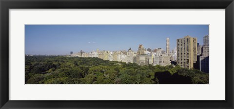 Framed High Angle View Of A Park, Central Park, NYC, New York City, New York State, USA Print