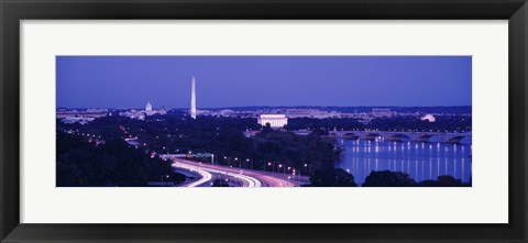 Framed Evening Washington DC Print