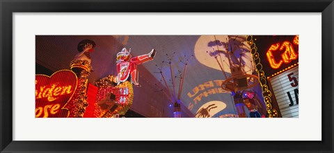 Framed Fremont Experience Las Vegas NV USA Print