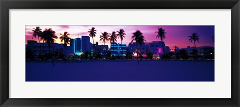 Framed Ocean Drive Miami Beach FL USA Print