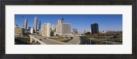 Framed Skyscrapers in a city, Cityscape, Atlanta, Georgia, USA Print