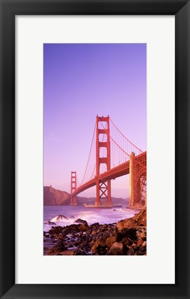 Framed Golden Gate Bridge (horizontal view) Print