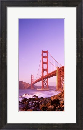 Framed Golden Gate Bridge (horizontal view) Print