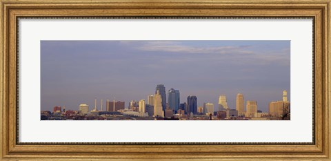 Framed Skyscrapers in a city, Kansas City, Missouri, USA Print