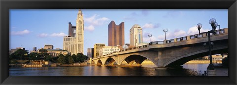 Framed Scioto River, Columbus, Ohio, USA Print