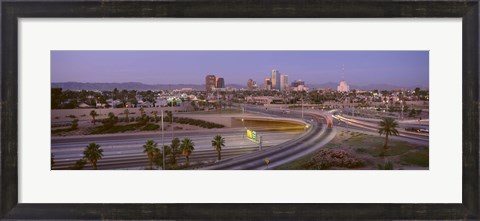 Framed Skyline Phoenix AZ USA Print