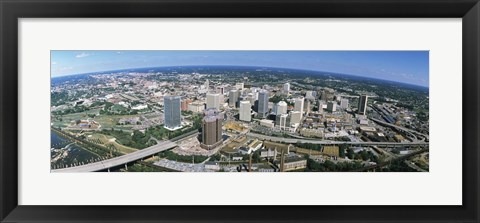 Framed Aerial Richmond VA Print