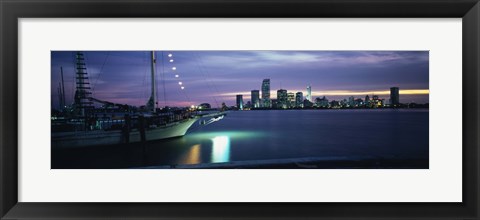 Framed Sailboat in the sea, Miami, Miami-Dade County, Florida, USA Print