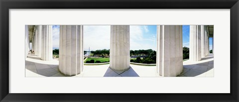 Framed Lincoln Memorial Columns, Washington DC Print